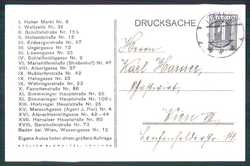 Advertising Haas e Sohn Rabbit Wien postcard TC3571 – retro