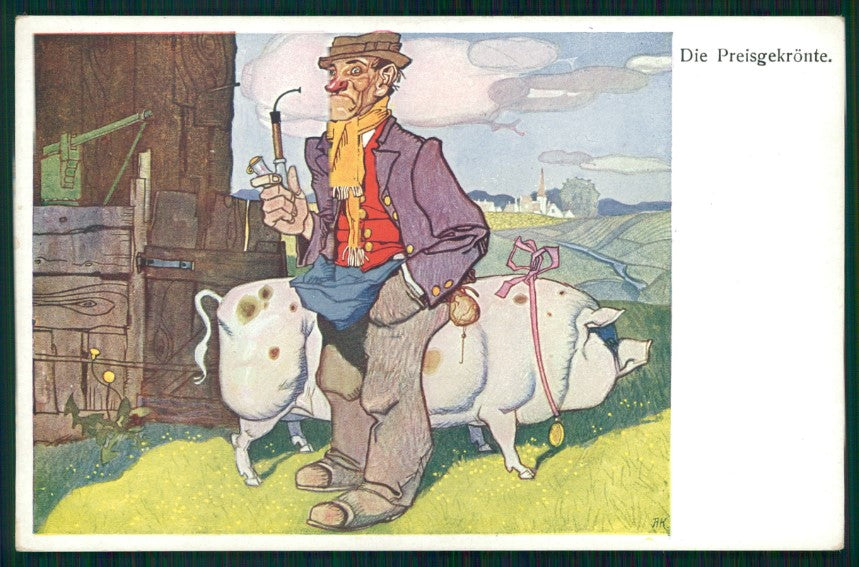 Artist Signed Franz Wacik B K W I serie 267-6 Die Preisgekronte postcard TC3590 – fronte
