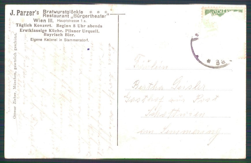 Artist Signed Max Luber Mann beim Bier trinken Drinker postcard TC3593 – retro
