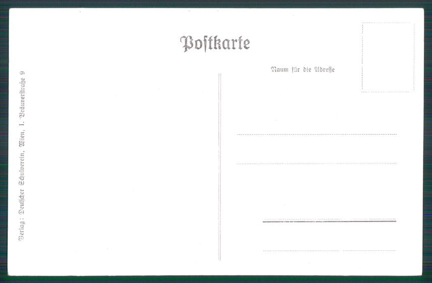Maialino Pig Child Deutscher Schulverein postcard TC3615 – retro