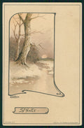 Artist Signed F. L. Stern Lake See Landscape postcard TC3638 – fronte