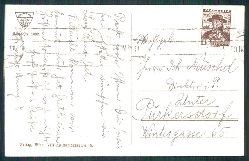Artist Signed H. Schubert Pasqua Easter Chick Ostern Küken postcard TC3667 – retro
