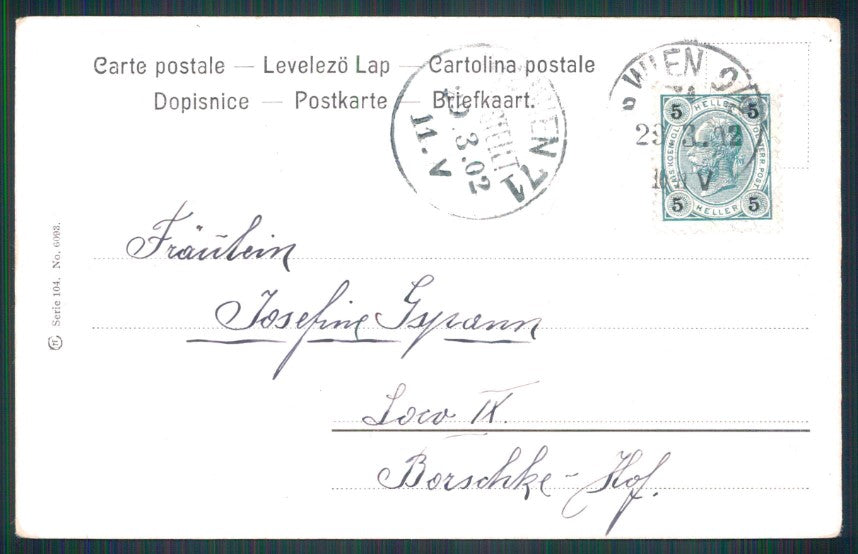 Artist Signed Pasqua Easter Ostern Landscape Egg postcard TC3668 – retro