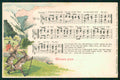 Gruss Music Sheet Rabbit Partitur Kaninchen postcard TC3673 – fronte