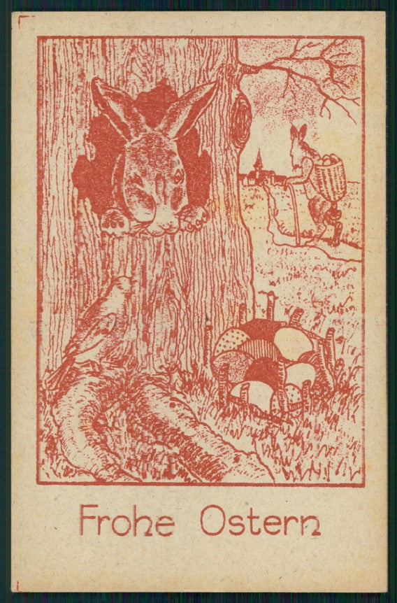 Pasqua Easter Ostern Rabbit postcard TC3676 – fronte