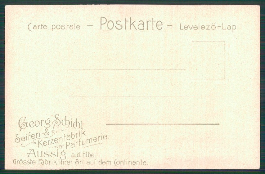 Art Nouveau Grillparzer Schichts Seifen Ústí nad Labem Aussig Czech pc TC3705 – retro