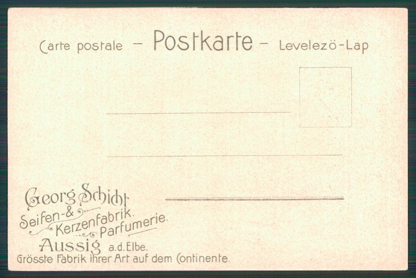 Art Nouveau Goethe Schichts Seifen Ústí nad Labem Aussig Czech rep. pc TC3706 – retro