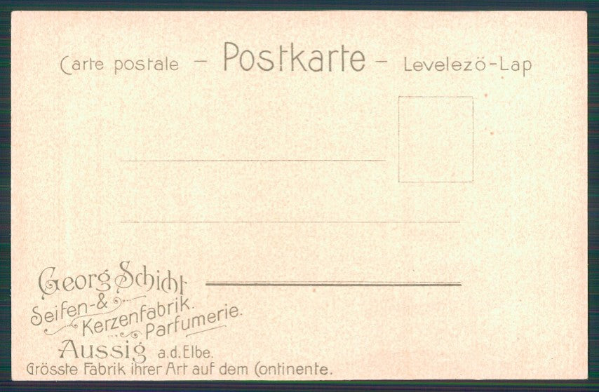 Art Nouveau Tolstoj Schichts Seifen Ústí nad Labem Aussig Czech postcard TC3708 – retro