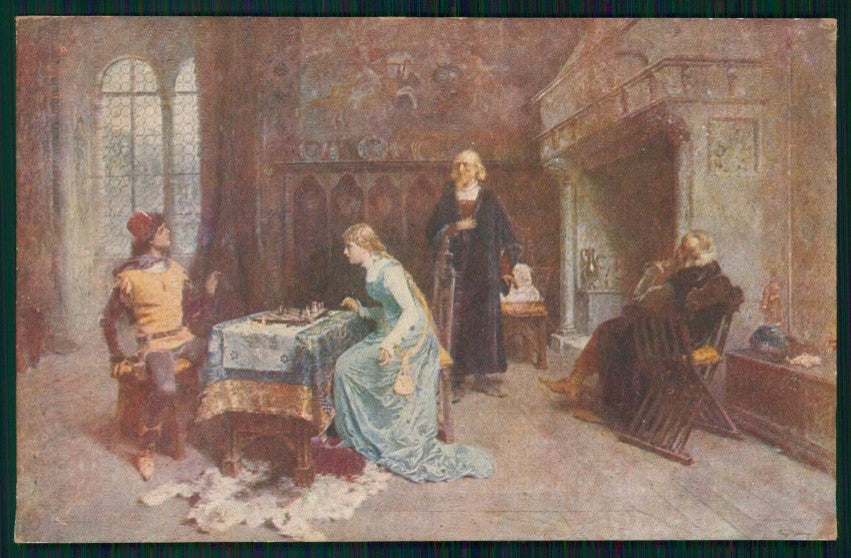 Gioco Scacchi Chess Schach postcard TC3711 – fronte