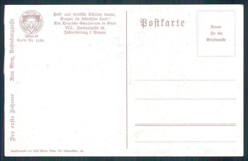 Artist Signed E. Golphann Landscape Architecture Deutscher Schulverein pc TC3724 – retro