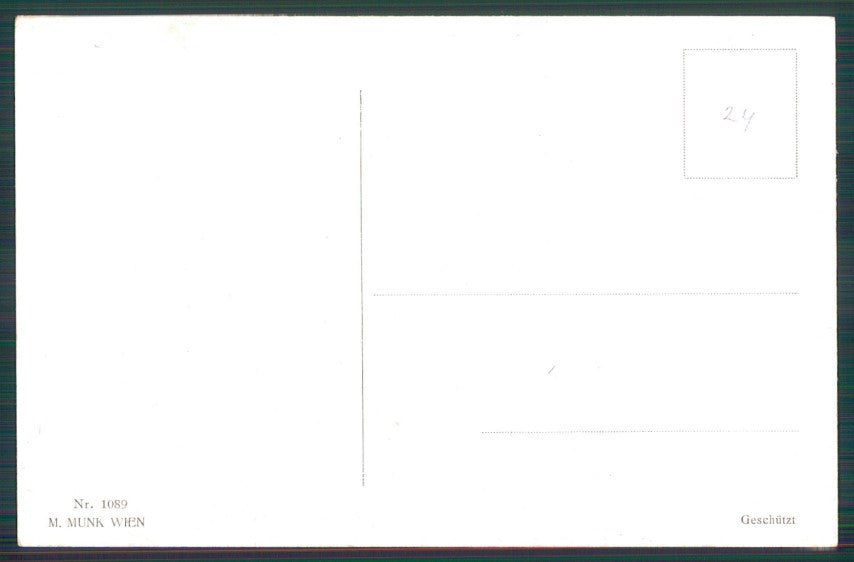 Viennoise Glamour Fashion Lady M M Vienne serie 1089 postcard TC3768 – retro