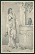 Viennoise H. Ryland Glamour Fashion Lady M M Vienne serie 328 postcard TC3790 – fronte