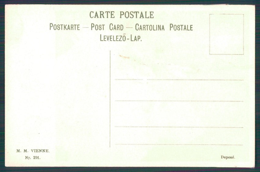 Ethel Franklin Betts Romantic Couple M M Vienne serie 291 postcard TC3798 – retro