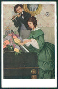 Ethel Franklin Betts Romantic Couple M M Vienne serie 378 postcard TC3800 – fronte