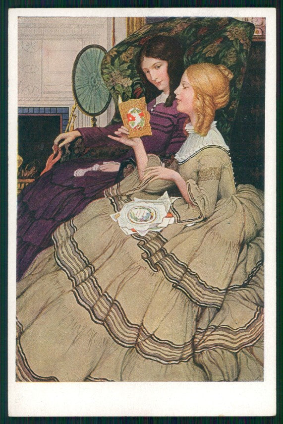 Ethel Franklin Betts Glamour Fashion Lady M M Vienne serie 378 postcard TC3801 – fronte