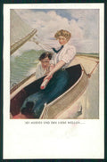 Viennoise Clarence Underwood Couple M M Vienne serie 837 postcard TC3810 – fronte