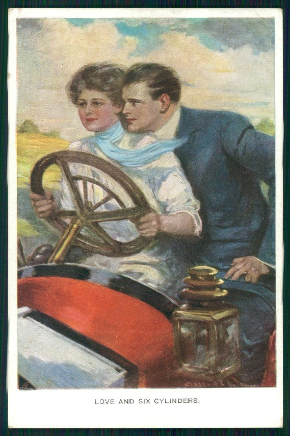 Viennoise Clarence Underwood Romantic Couple M M Vienne 742 postcard TC3816 – fronte