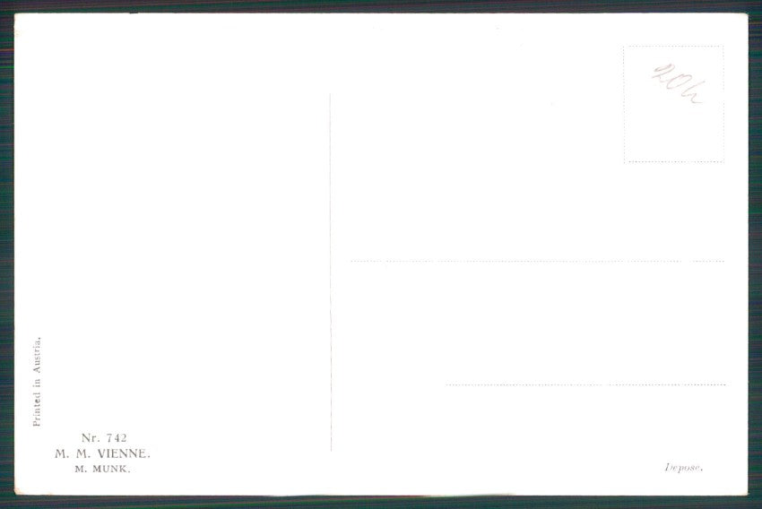 Viennoise Clarence Underwood Romantic Couple M M Vienne 742 postcard TC3816 – retro