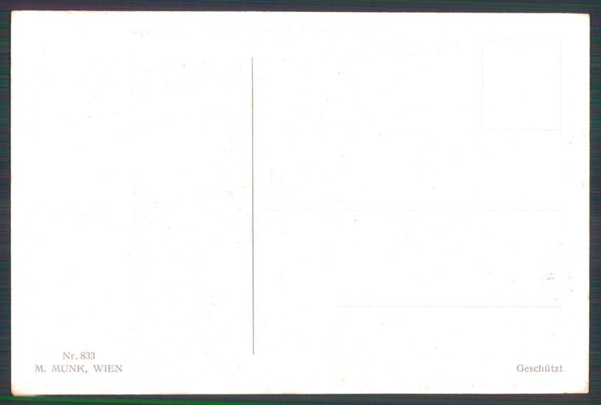Viennoise Clarence Underwood Romantic Couple M M Vienne 833 postcard TC3824 – retro