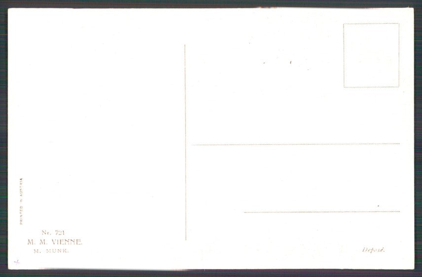 Viennoise Sydney Kendrick Romantic Couple M M Vienne 721 postcard TC3826 – retro