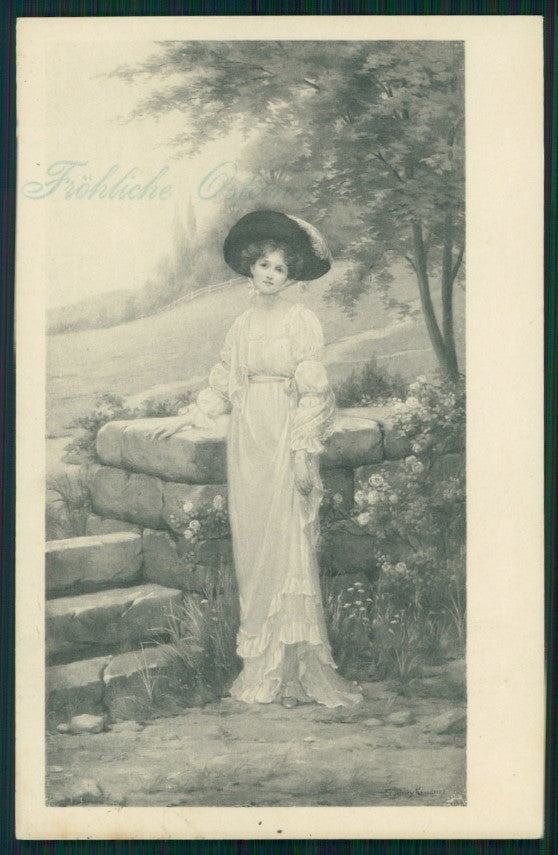 Viennoise Sydney Kendrick Glamour Fashion Lady M M Vienne 275 postcard TC3829 – fronte