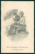 Viennoise Glamour Fashion Lady M M Vienne serie 839 postcard TC3835 – fronte