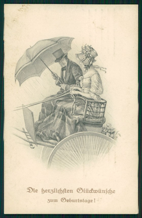 Viennoise Glamour Fashion Lady M M Vienne serie 839 postcard TC3835 – fronte