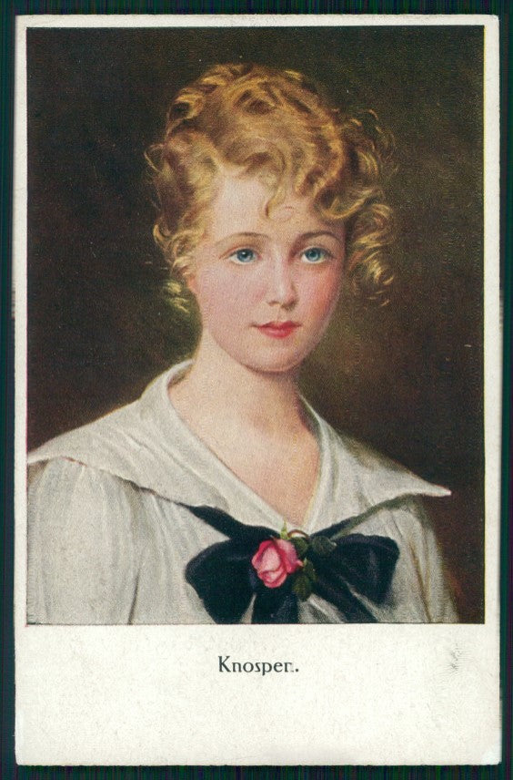 Viennoise Glamour Fashion Lady M M Vienne serie 1190 postcard TC3837 – fronte