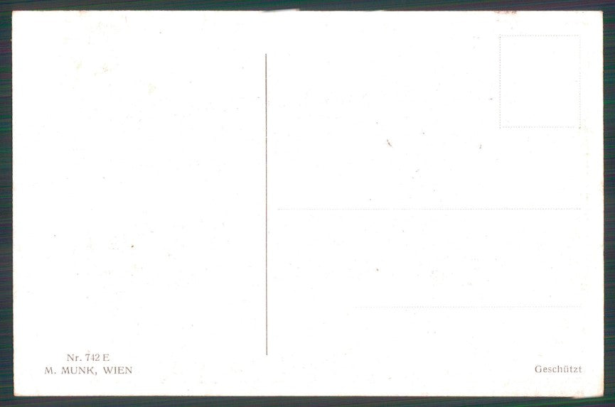 Viennoise Clarence Underwood Romantic Couple M M Vienne 742 postcard TC3839 – retro