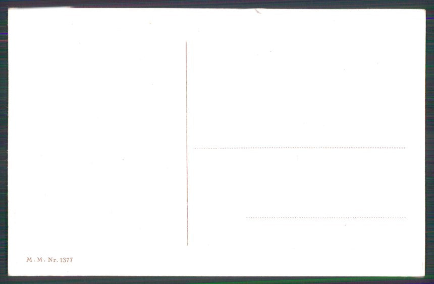 Viennoise H. Ruker Lott Romantic Couple M M Vienne serie 1377 postcard TC3844 – retro