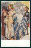 Viennoise Glamour Fashion Lady M M Vienne serie 1313 postcard TC3848 – fronte