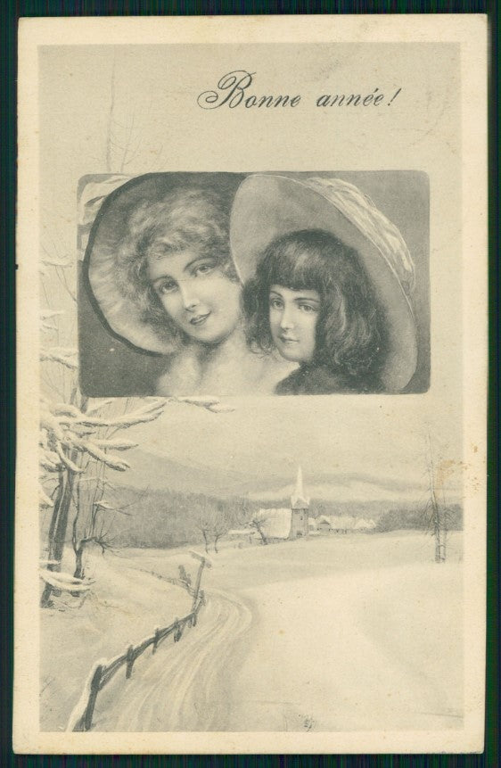 Viennoise Glamour Fashion Lady B K W I serie 2008-6 postcard TC3864 – fronte