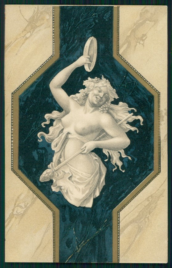 Viennoise Art Nouveau Mythology postcard TC3877 – fronte