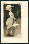 Viennoise Glamour Fashion Lady postcard TC3884 – fronte