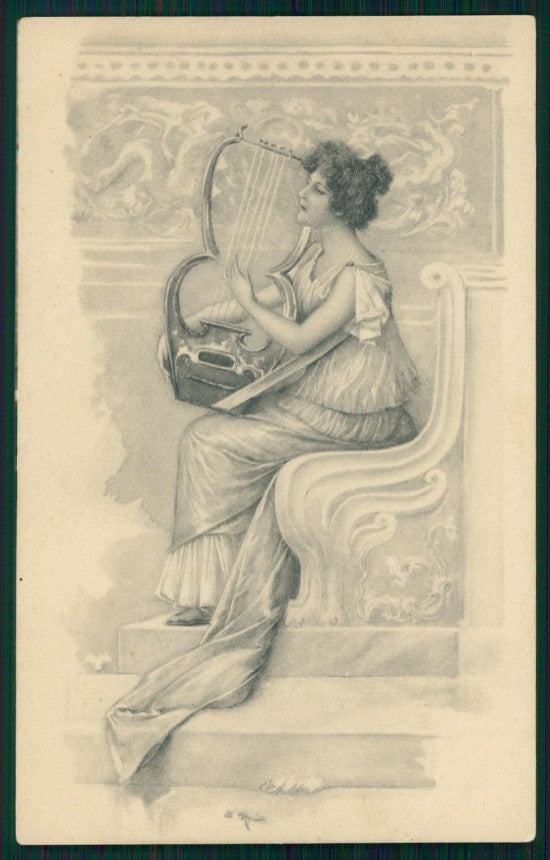 Viennoise Glamour Fashion Lady Theo Stroefer serie 285 postcard TC3922 – fronte