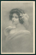 Artist Signed Viennoise Kratki Glamour Fashion Lady serie 165 postcard TC3941 – fronte