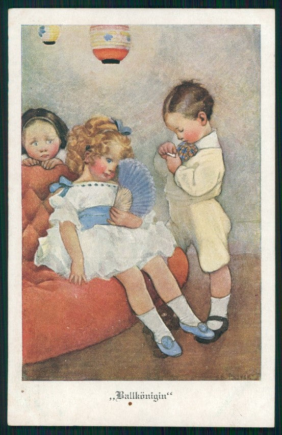 Artist Signed Viennoise S. B. Pearse Children M M Vienne 713 postcard TC3952 – fronte