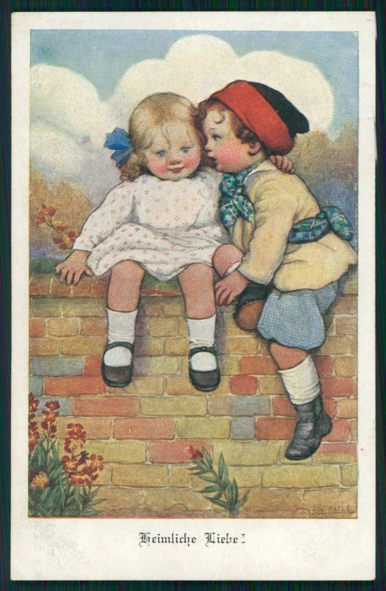 Artist Signed Viennoise S. B. Pearse Children M M Vienne 713 postcard TC3953 – fronte