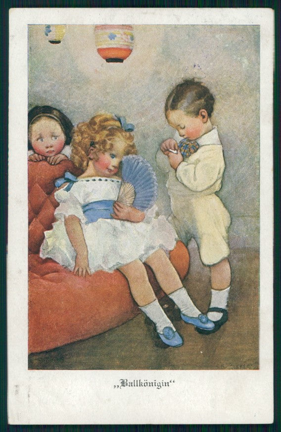 Artist Signed Viennoise S. B. Pearse Children M M Vienne 713 postcard TC3969 – fronte