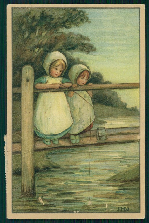 Artist Signed Viennoise I M J Children M M Vienne 589 postcard TC3970 – fronte