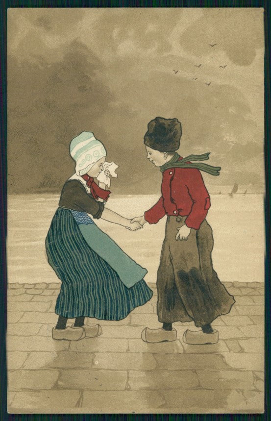 Viennoise Dutch Children M M Vienne 207 postcard TC3980 – fronte