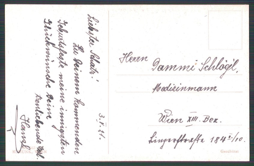 Artist Signed Viennoise S. B. Pearse Children M M Vienne 563 postcard TC3983 – retro