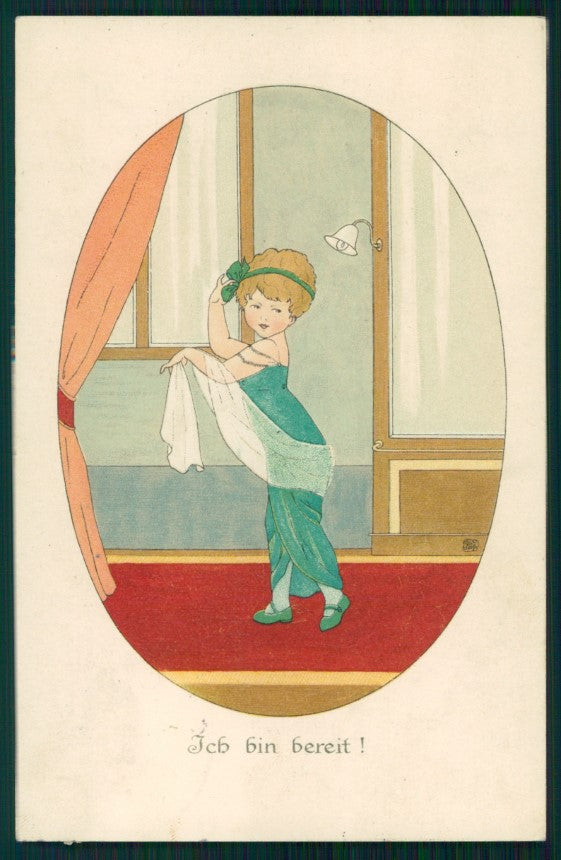 Artist Signed Viennoise Ray ? Child M M Vienne 905 postcard TC3984 – fronte