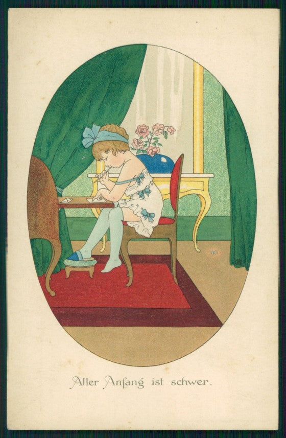 Artist Signed Viennoise Ray ? Child M M Vienne 906 postcard TC3985 – fronte