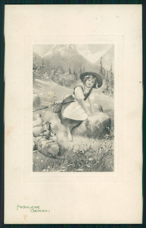 Viennoise Easter Child 2173 postcard TC3990 – fronte