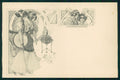 Viennoise Art Nouveau Lady postcard TC4033 – fronte