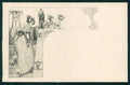 Viennoise Art Nouveau Lady postcard TC4037 – fronte