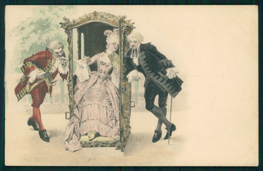 Viennoise Glamour Fashion Lady M M Vienne 153 postcard TC4041 – fronte