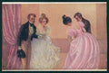Artist Signed Viennoise Ulreich Romantic Couple M M Vienne 448 postcard TC4048 – fronte