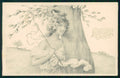 Viennoise Easter Glamour Fashion Lady Theo Stroefer postcard TC4083 – fronte